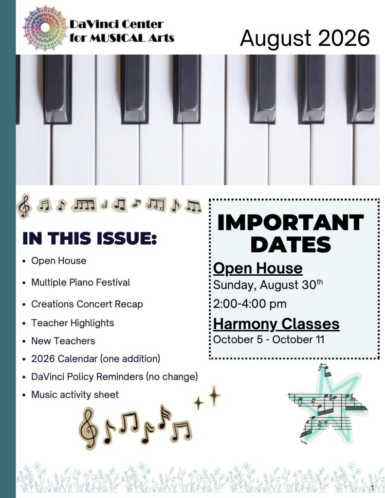 August 2026 Newsletter